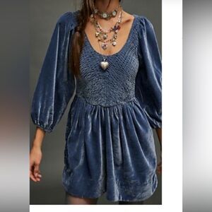 Free People Farrier Velvet Dress/sz M